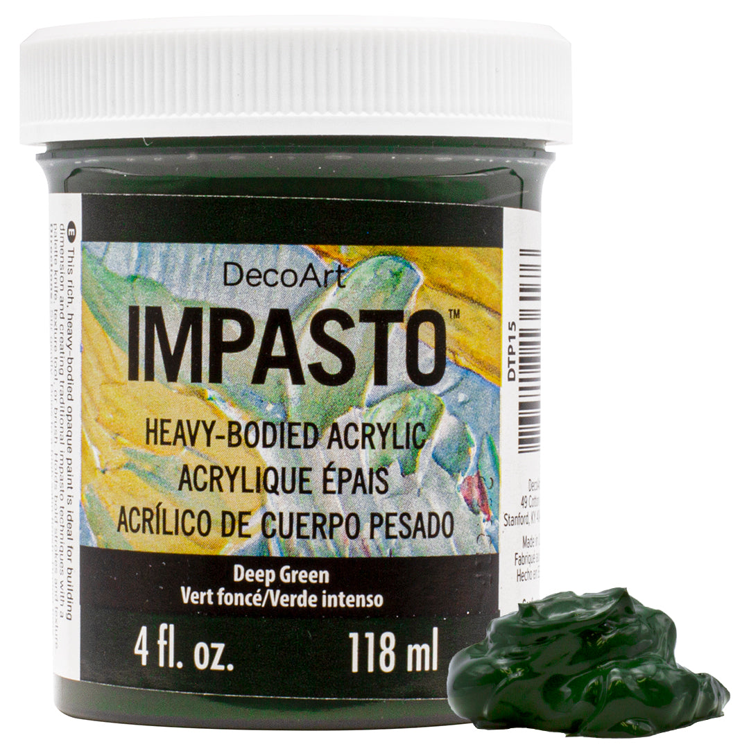 Deco Arts IMPASTO PAINT 4OZ DEEP GREEN