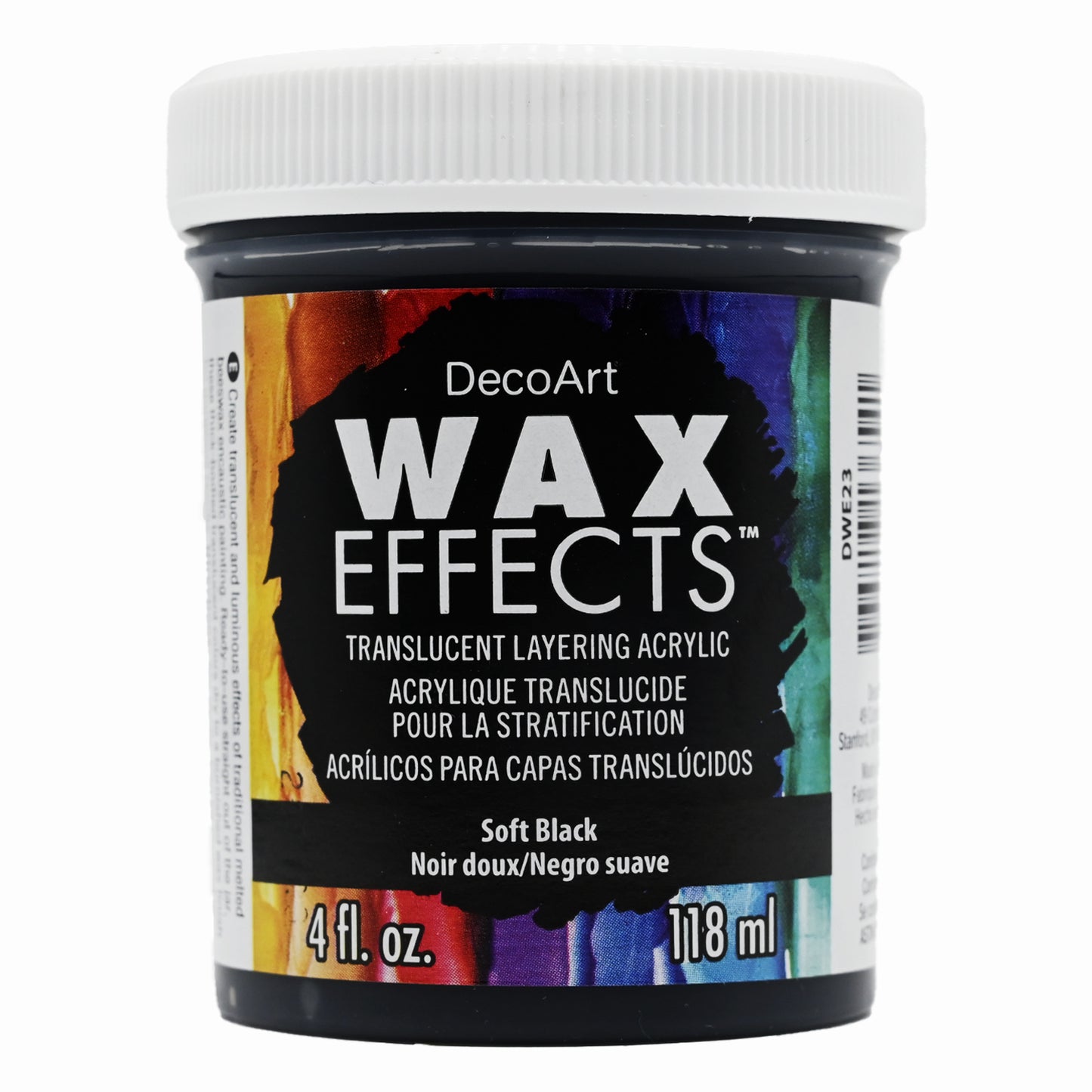 Deco Arts WAX EFFECTS ACRYLIC 4OZ SOFT BLACK