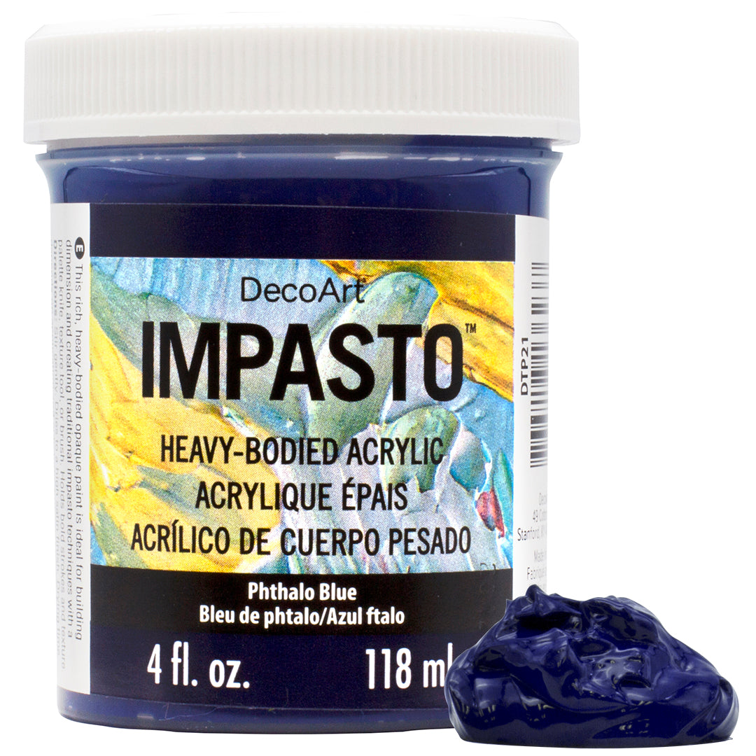 Deco Arts IMPASTO PAINT 4OZ PHTHALO BLUE