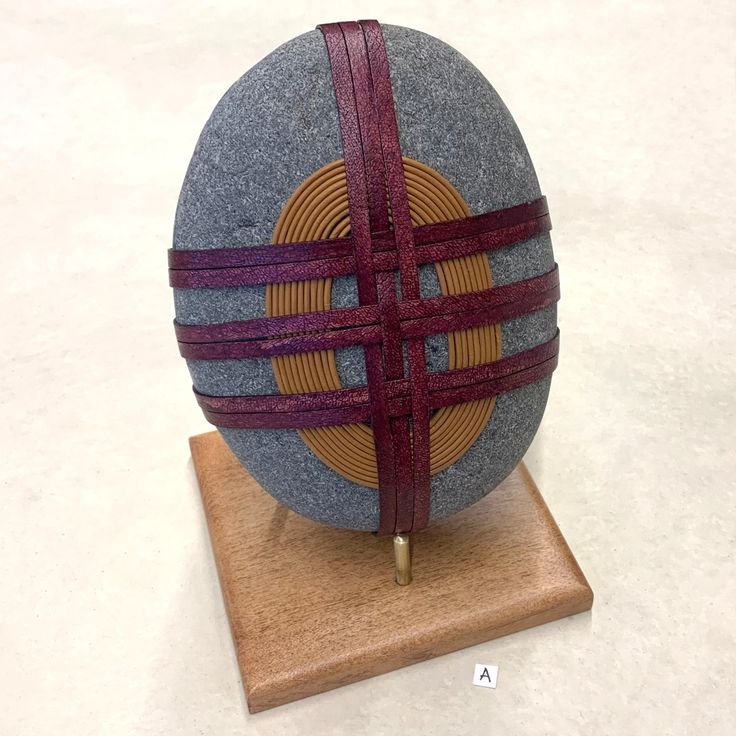 That's Wrap 6.5 x 5" leather bound Lake Superior Rock - by Jill Terrill