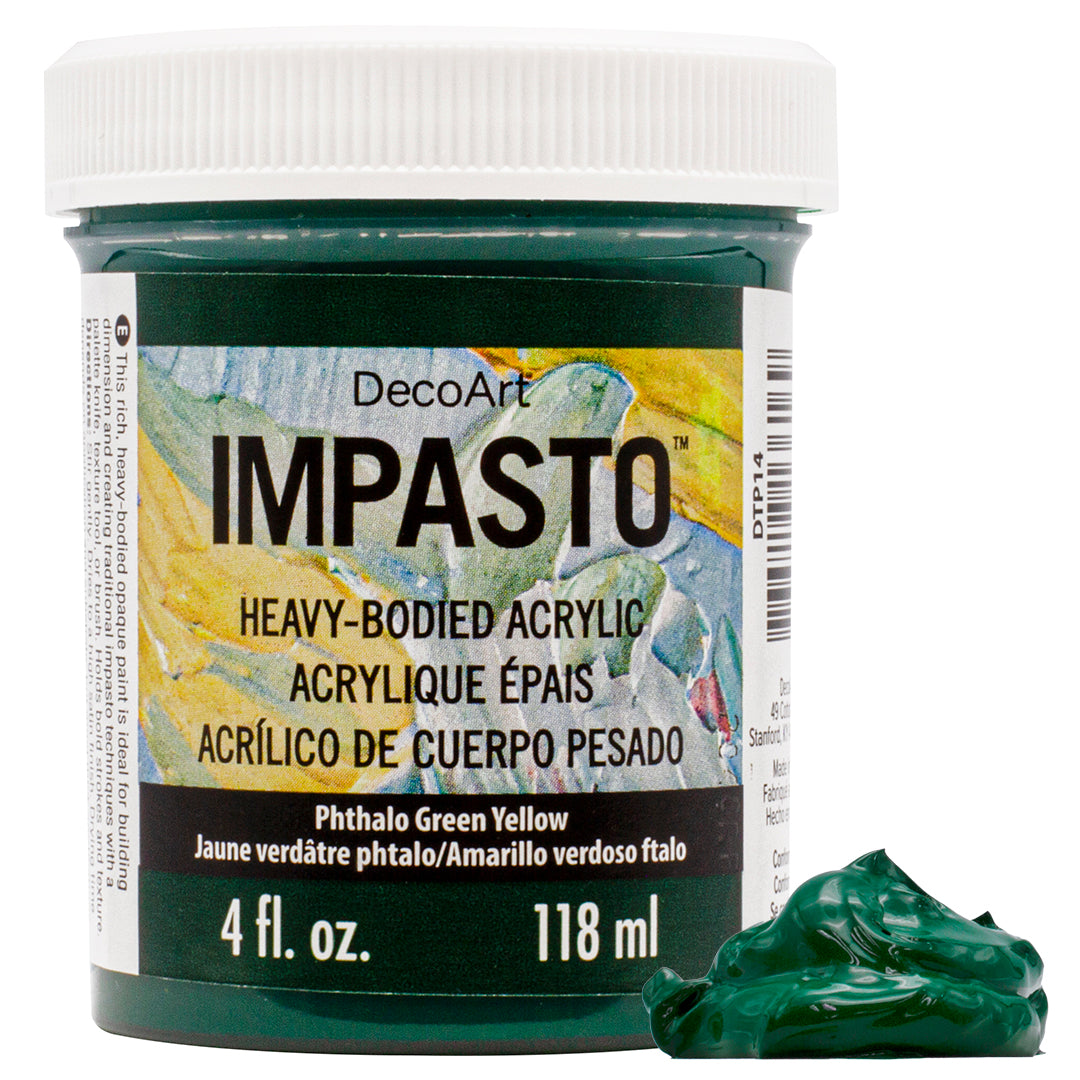 Deco Arts IMPASTO PAINT 4OZ PHTHALO GREEN YELLOW