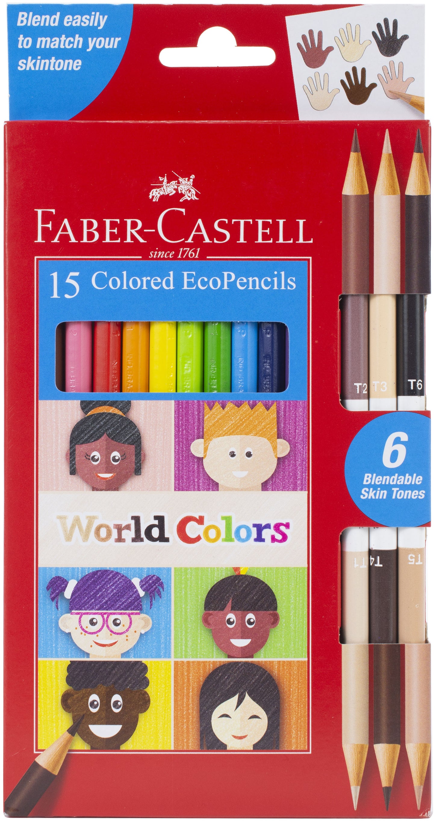 WORLD COLORS CLR ECOPNCL 15CT