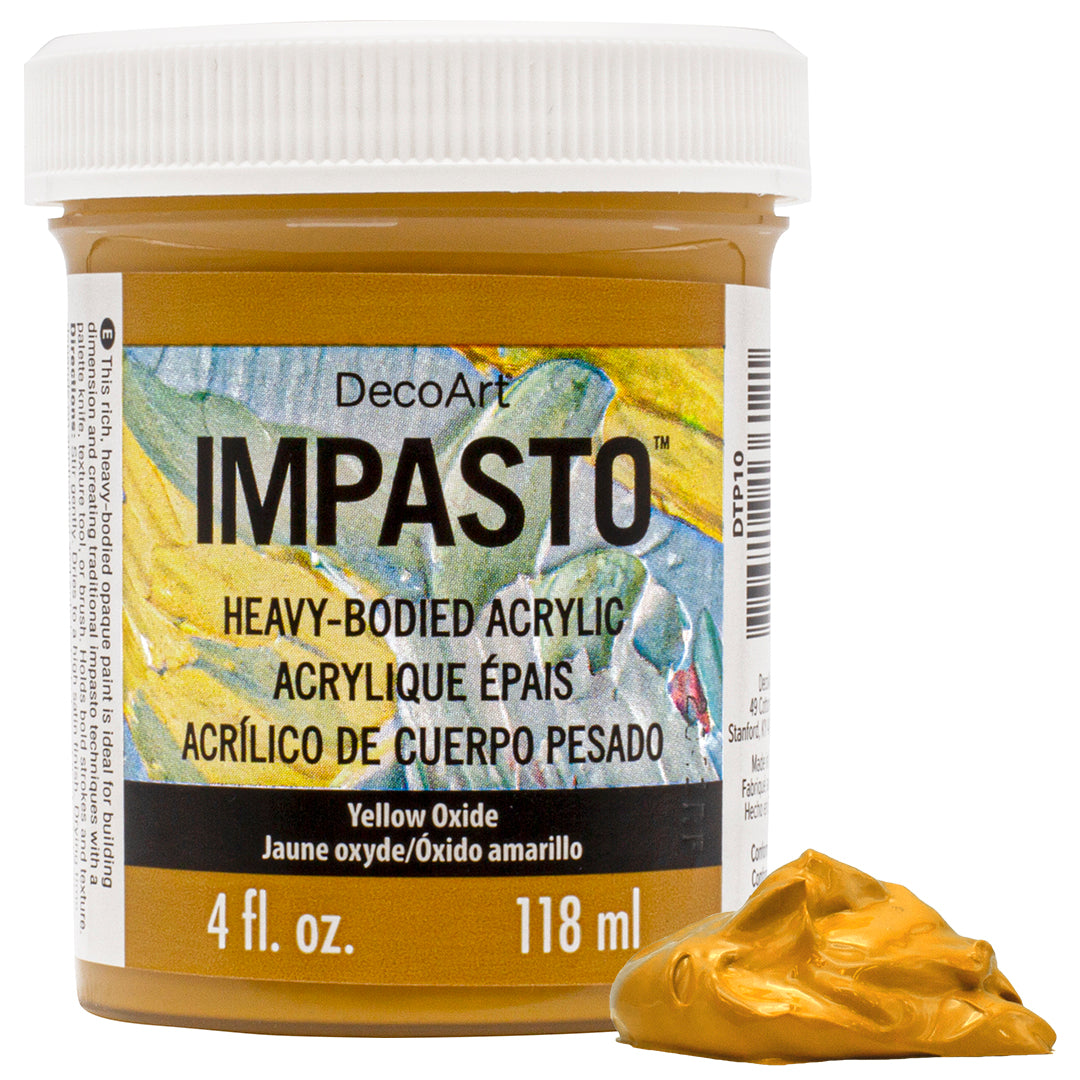 Deco Arts IMPASTO PAINT 4OZ YELLOW OXIDE