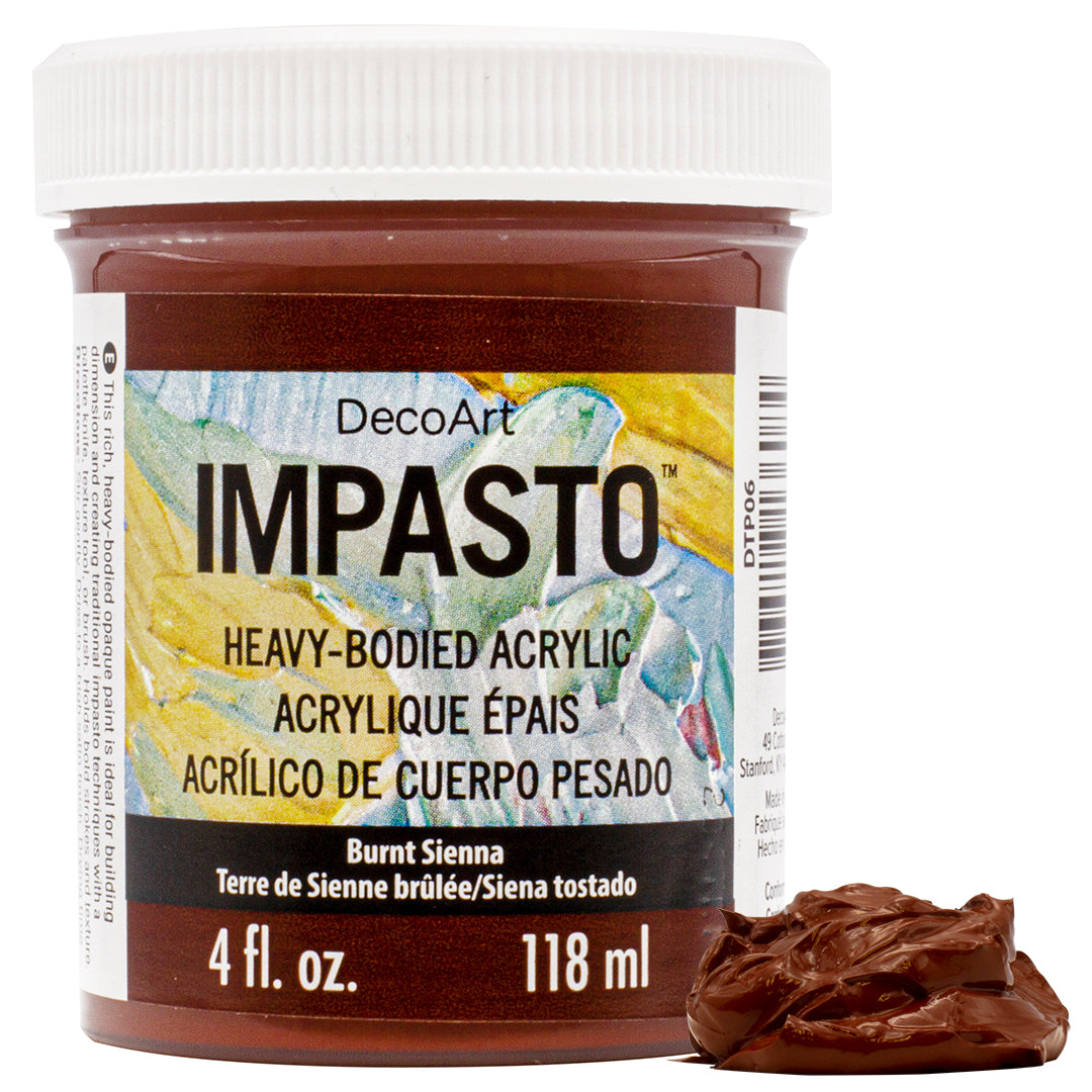 Deco Arts IMPASTO PAINT 4OZ BURNT SIENNA
