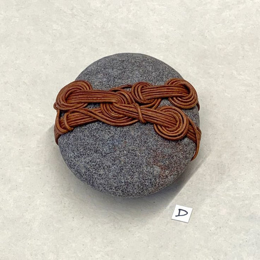 That's Wrap 3 x 2.5" leather bound Lake Superior Rock  - by Jill Terrill