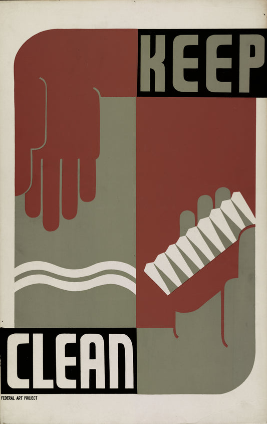 "Keep Clean" 13 x 19" Archival Poster on Artist Grade BFK Reeves Paper