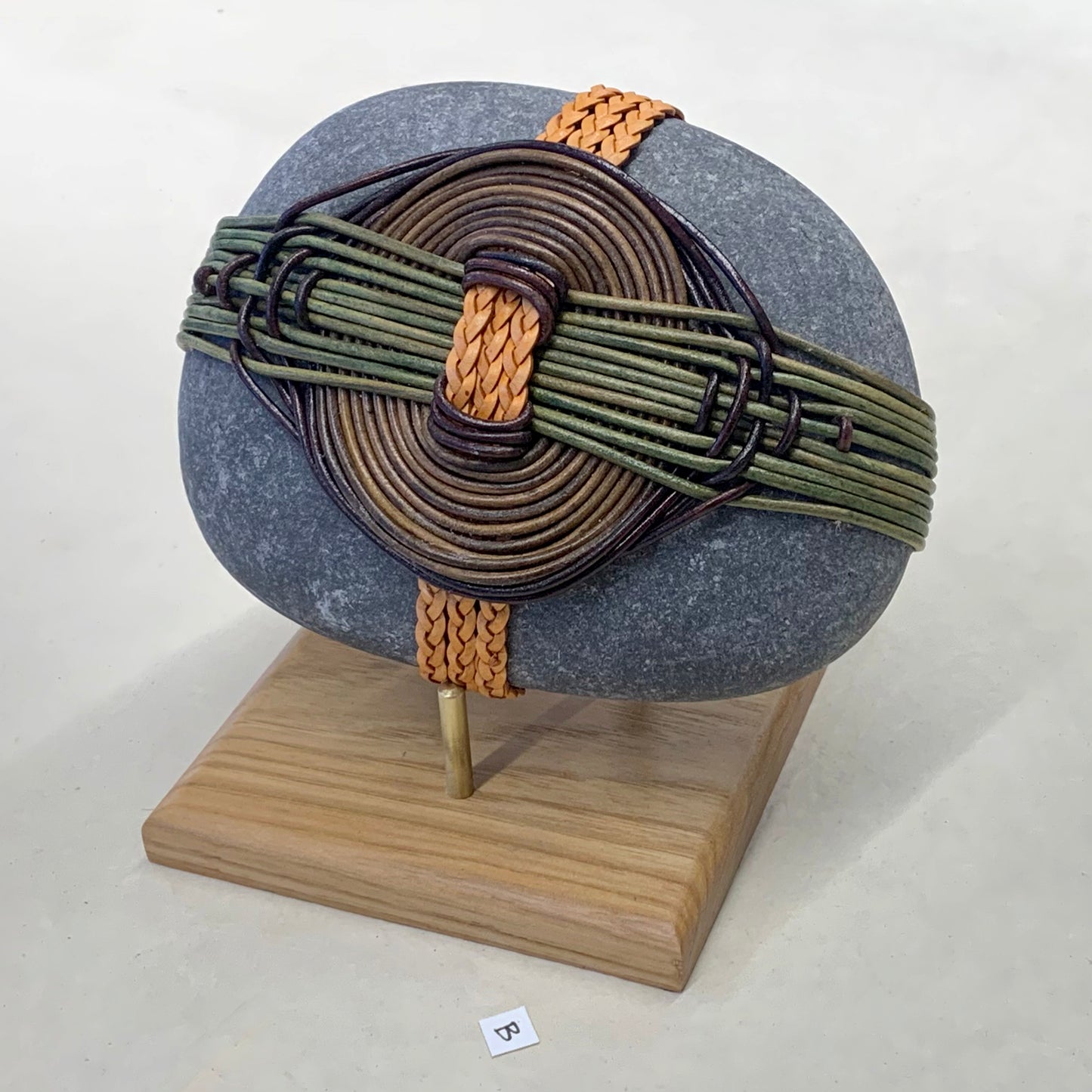 That's Wrap 6 x 5" leather bound Lake Superior Rock -Stand Sold separately by Jill Terrill