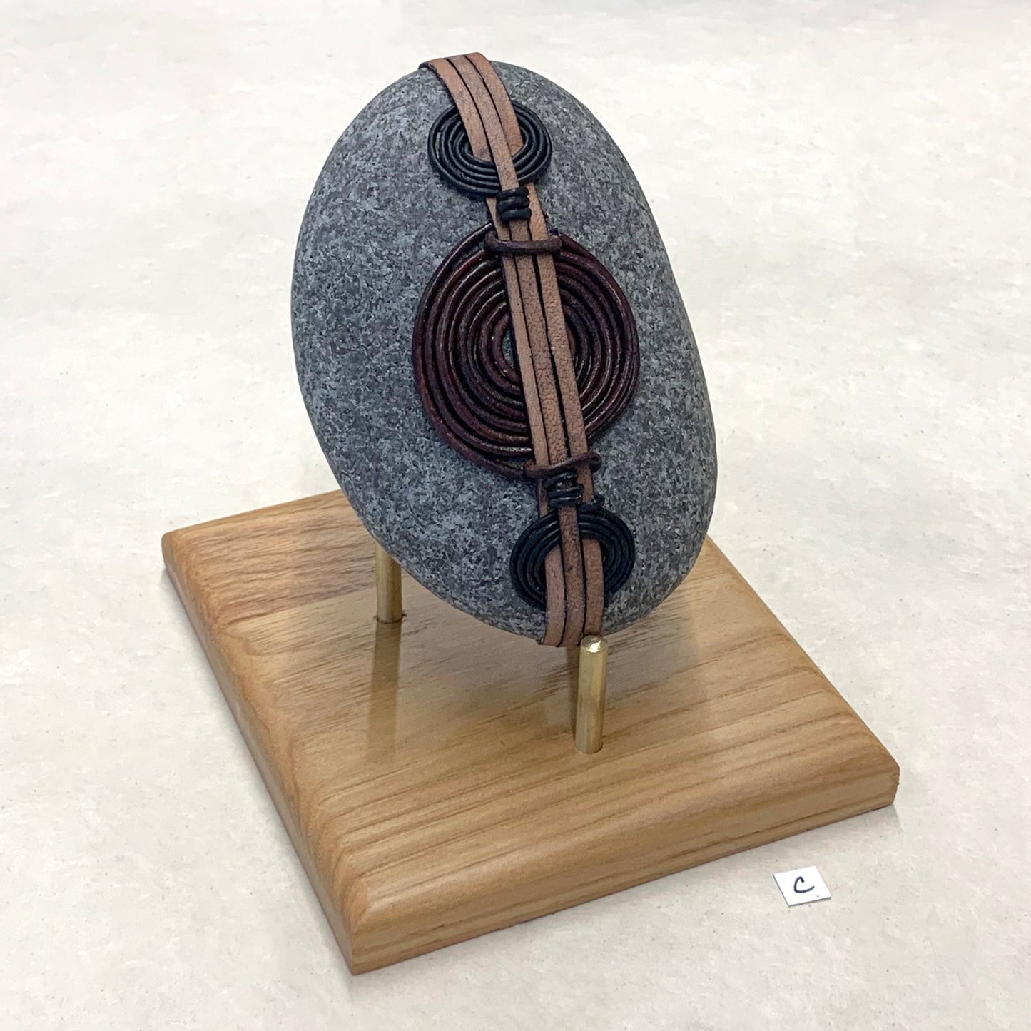 That's Wrap 4.5 x 3" leather bound Lake Superior Rock -Stand Sold separately Jill Terrill