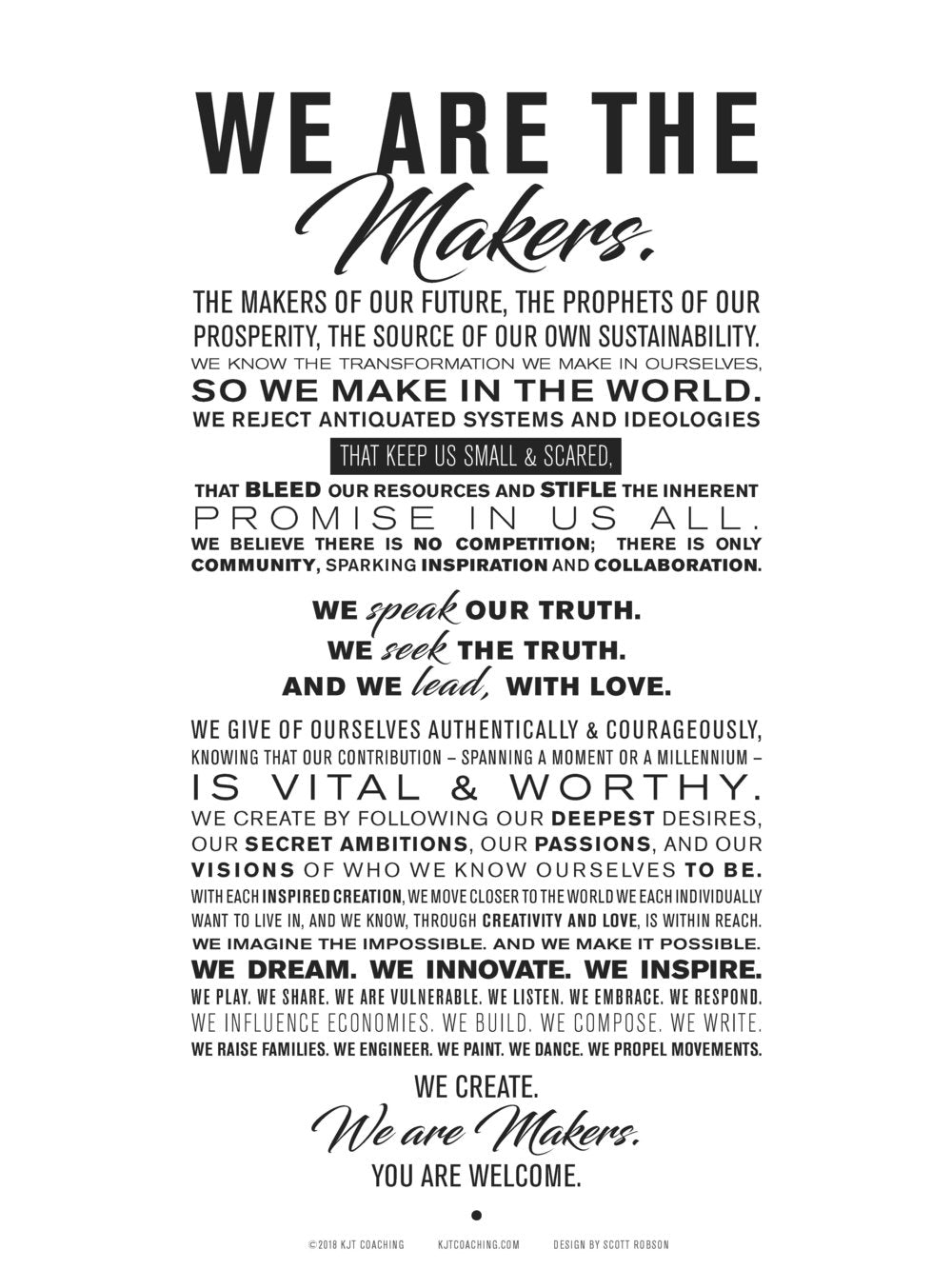 The Makers Manifesto
