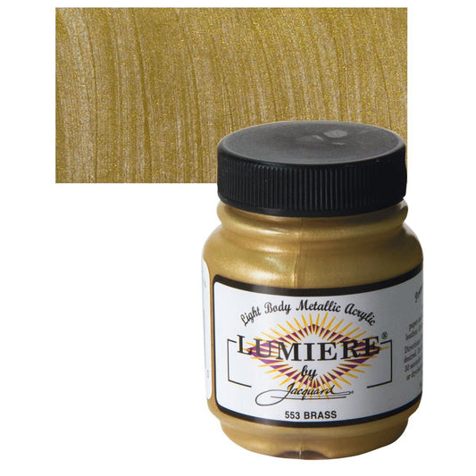 Jacquard Lumiere Acrylic metallic/pearlesce BRASS 2.25OZ