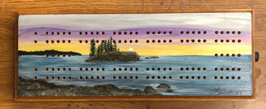 Paradise Beach - Cribbage Board