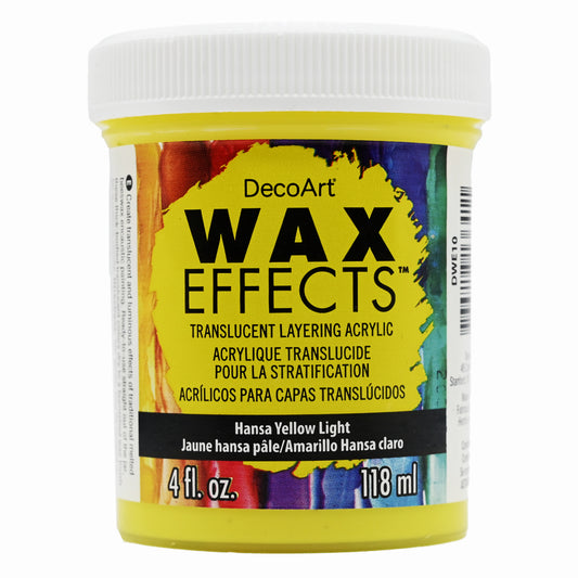 Deco Arts WAX EFFECTS ACRYLIC 4OZ HANSA YELLOW LIGHT