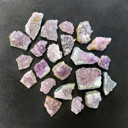 Amethyst cluster of points 2"