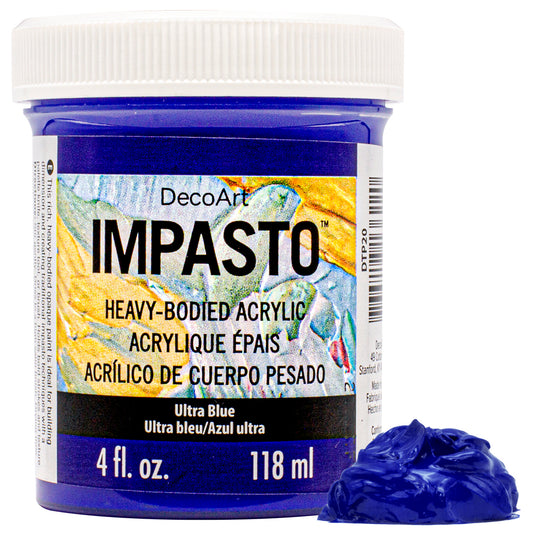 Deco Arts IMPASTO PAINT 4OZ ULTRA BLUE