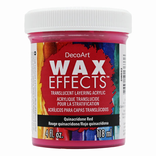 Deco arts WAX EFFECTS ACRYLIC 4OZ QUINACRIDONE RED