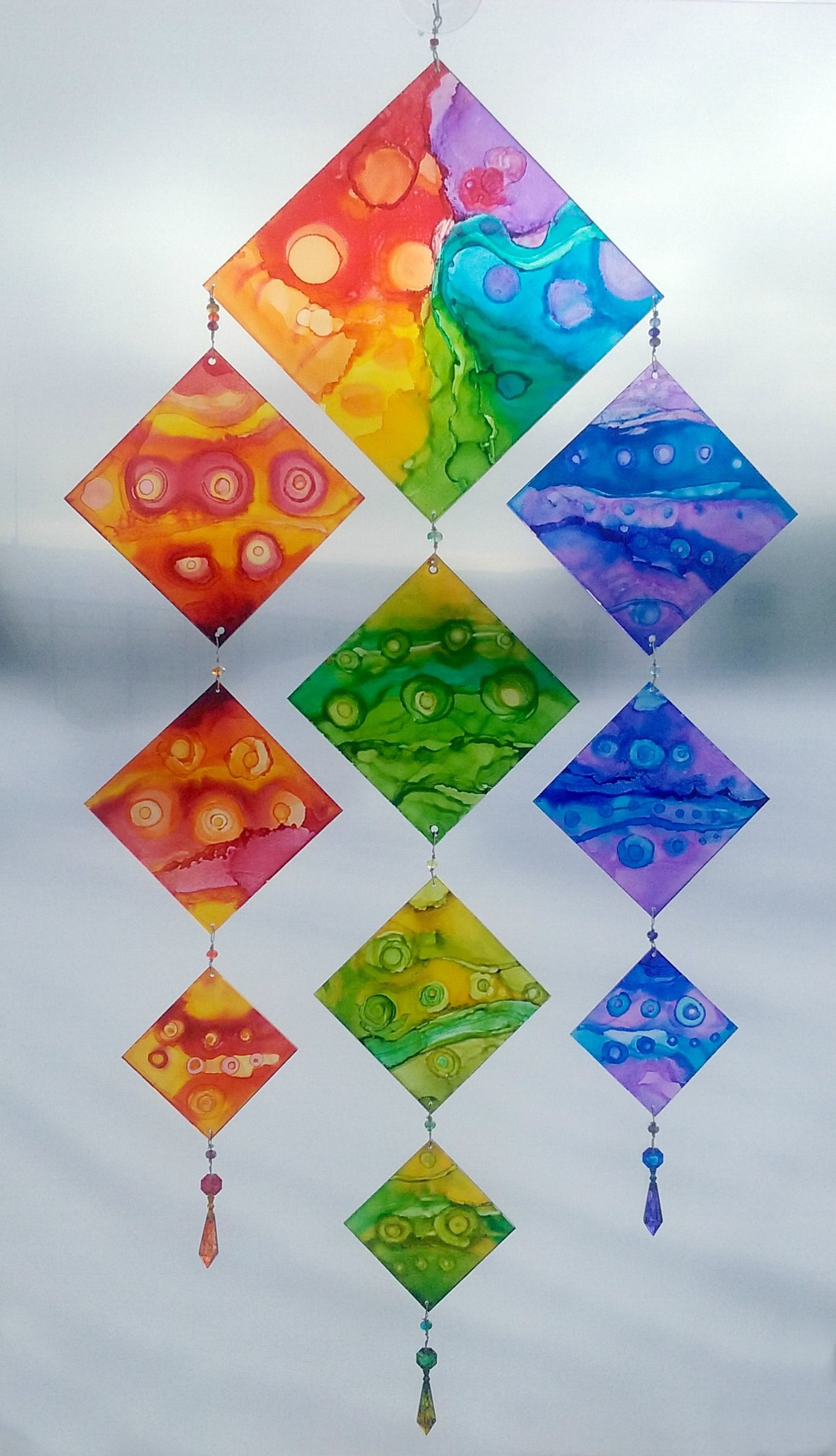 Alcohol Ink : Suncatchers & Coasters