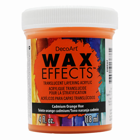 Deco Arts WAX EFFECTS ACRYLIC 4OZ CADMIUM ORANGE HUE