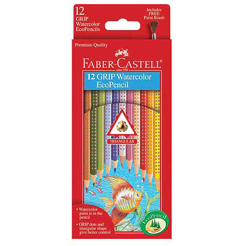 12CT GRIP WATERCOLOR ECO PENCIL