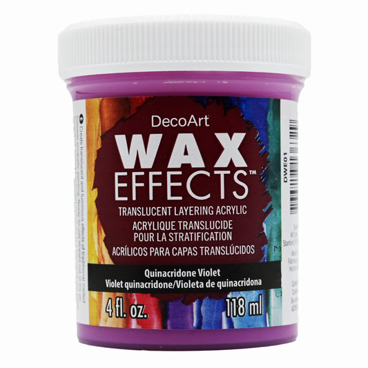 Deco Arts WAX EFFECTS ACRYLIC 4OZ QUINACRIDONE VIOLET