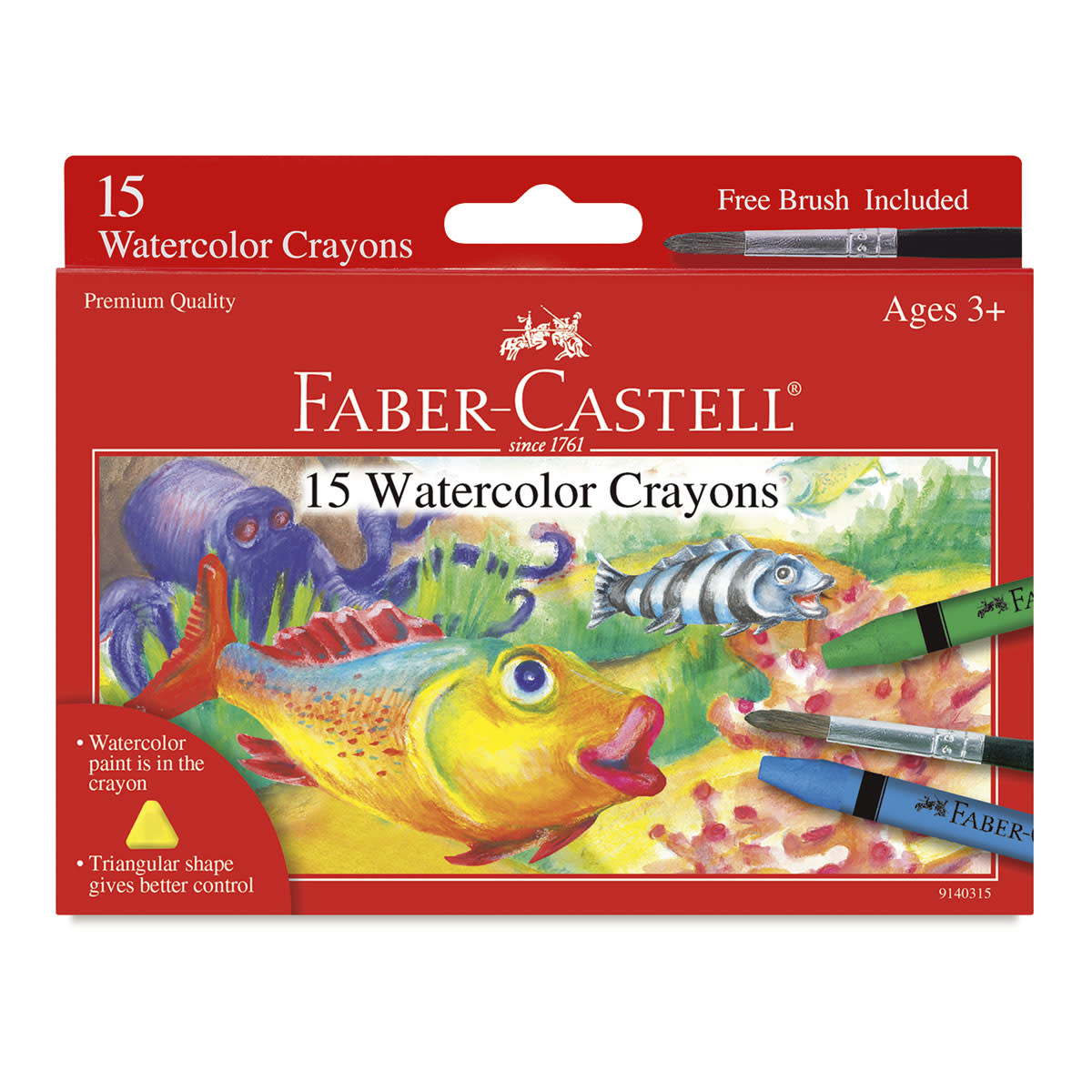 Watercolor Crayon Set,16 Pieces