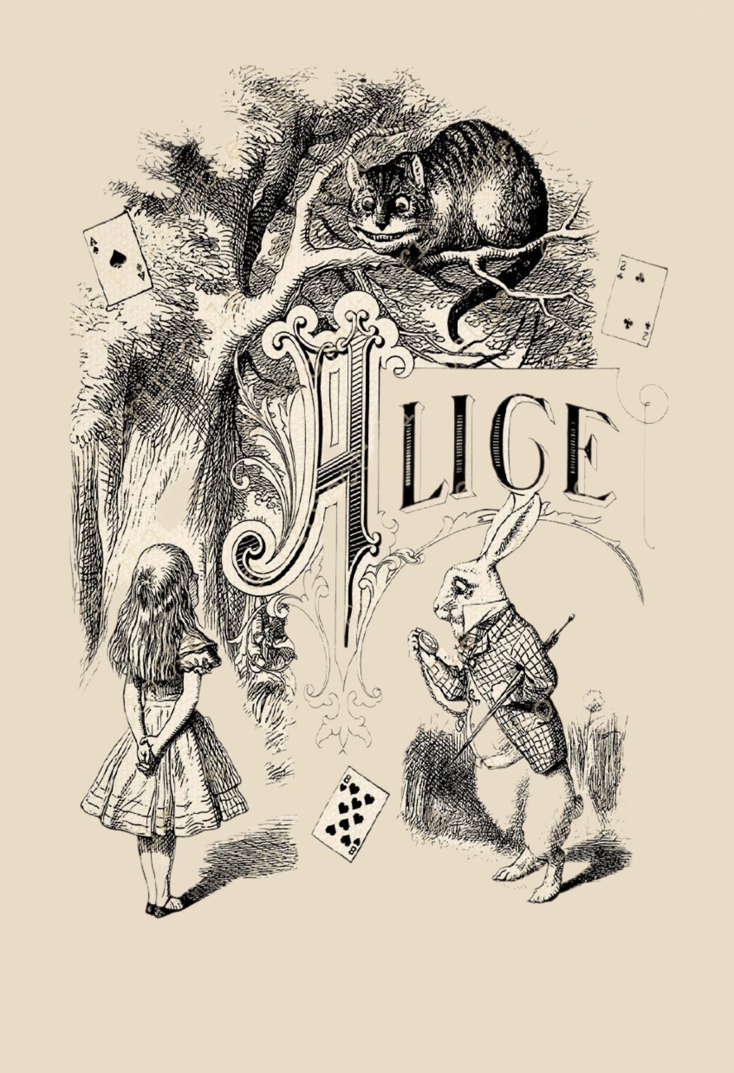 Alice in Wonderland "Alice" 13 x 19" Archival Poster on Artist Grade BFK Reeves