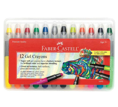 GEL CRAYONS 12CT