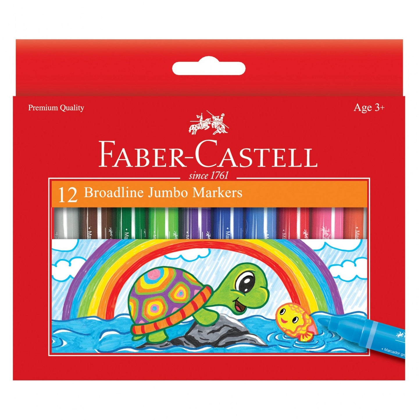 BROADTIP JUMBO WASHABLE MARKERS 12CT