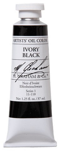 M GRAHAM IVORY BLACK 37ML OIL COLOR