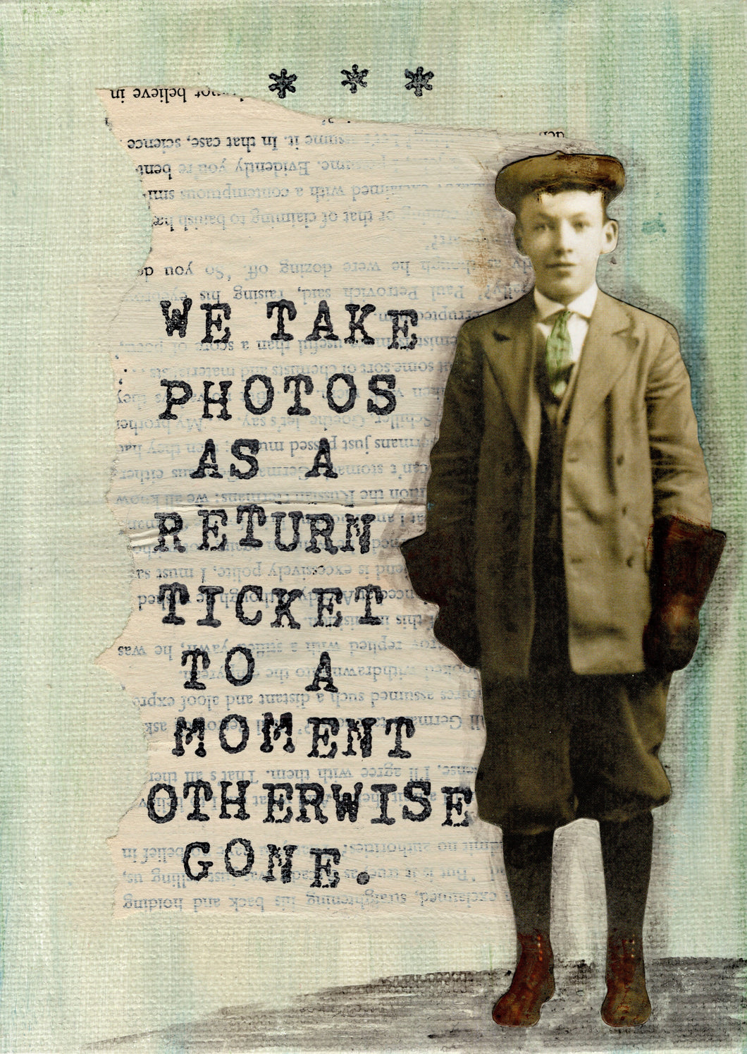We take photos as a return ticket to a moment otherwise gone.