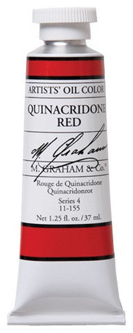 M GRAHAM QUINACRIDONE RED 37ML OIL COLOR