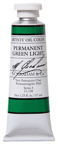 M GRAHAM PERMANENT GREEN LIGHT 37ML OIL COLOR
